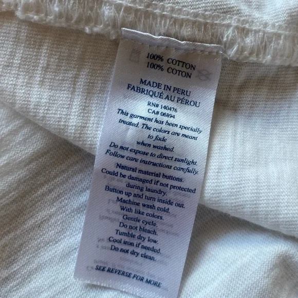 Faherty White Cotton Button Up - Picture 7 of 7